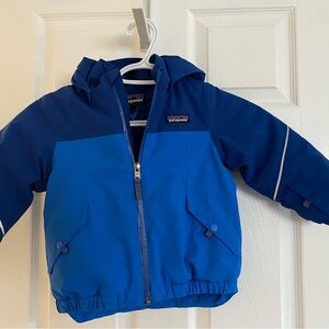 Blue Patagonia winter jacket
